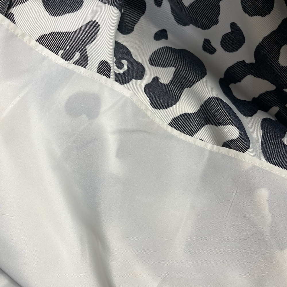 Talbots Black and White Pleated Midi Skirt - Picture 6 of 12